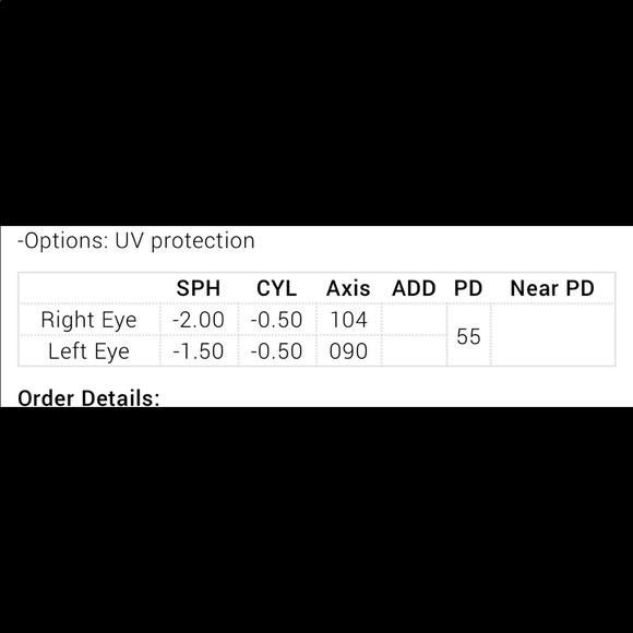 Glasses Frame or with Prescription